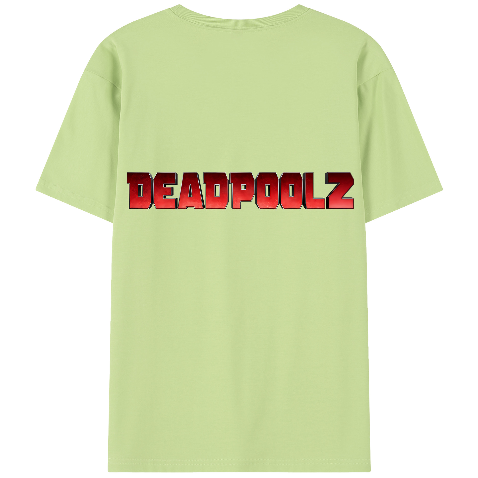 （画像用） Deadpool デッドプール 綿100％半袖Tシャツ（背面プリント）